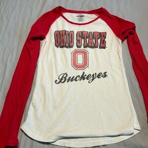 The Ohio State Buckeyes waffle knit long sleeve